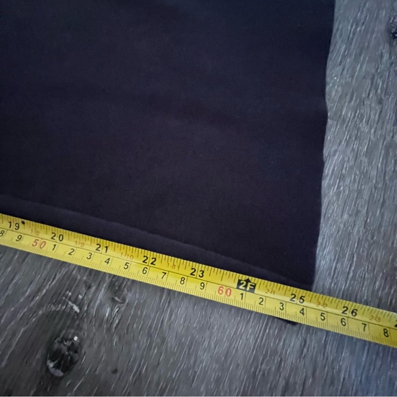 COS black flared slit-cuff ankle knit trouser pants XS casual quiet luxury basic - Picture 7 of 10